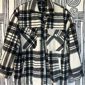Zara Oversized Shacket, Size S